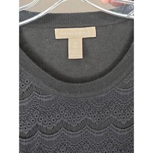 Banana Republic black lace sweater - xs